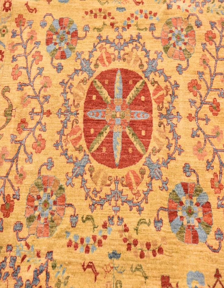 Detail image of  6' 7 x 8' 7  Hand Knotted Ariana Ziegler Oriental Rug