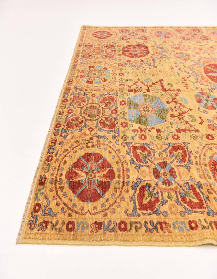 Detail image of  6' 7 x 8' 7  Hand Knotted Ariana Ziegler Oriental Rug