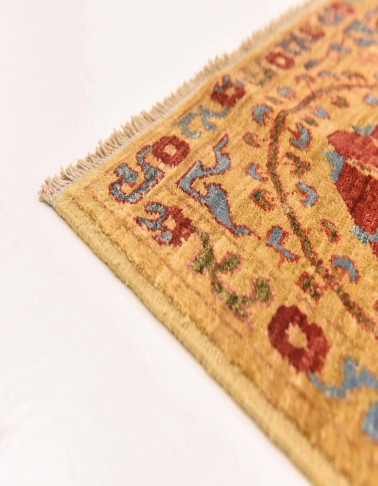 Detail image of  6' 7 x 8' 7  Hand Knotted Ariana Ziegler Oriental Rug