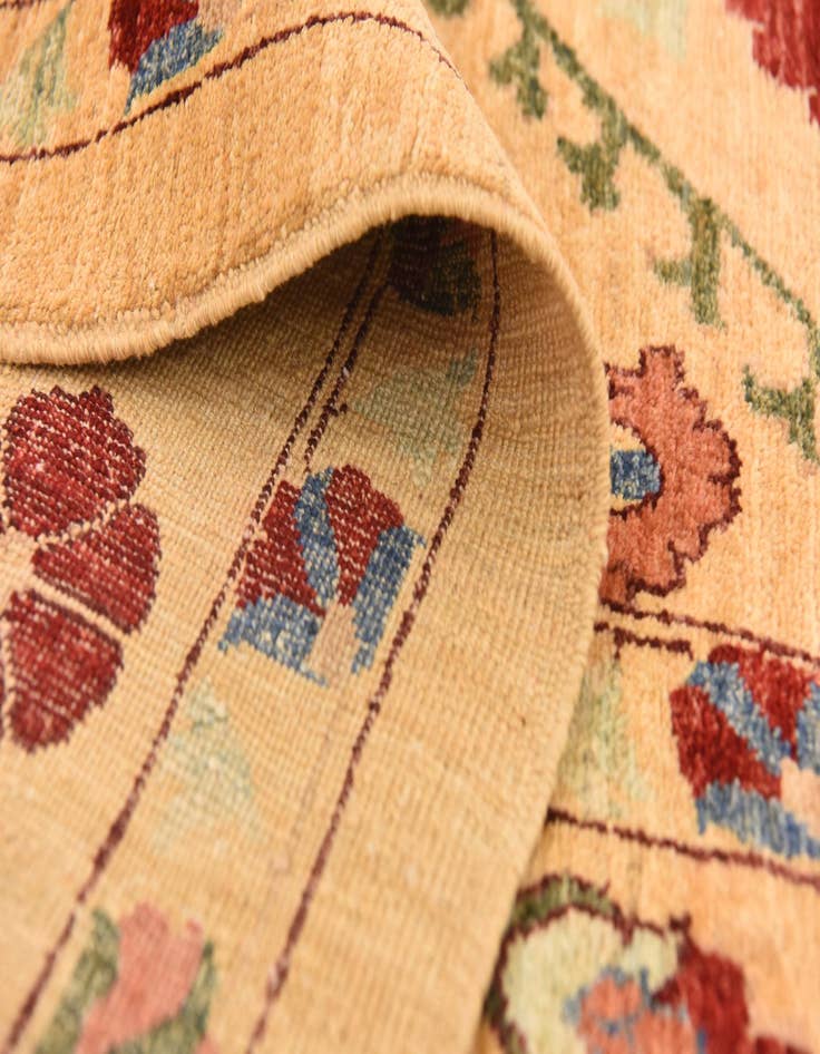 Detail image of  7' x 9' 7  Hand Knotted Ariana Ziegler Oriental Rug