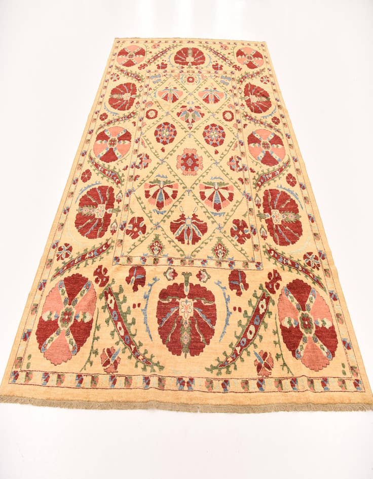 Detail image of  7' x 9' 7  Hand Knotted Ariana Ziegler Oriental Rug