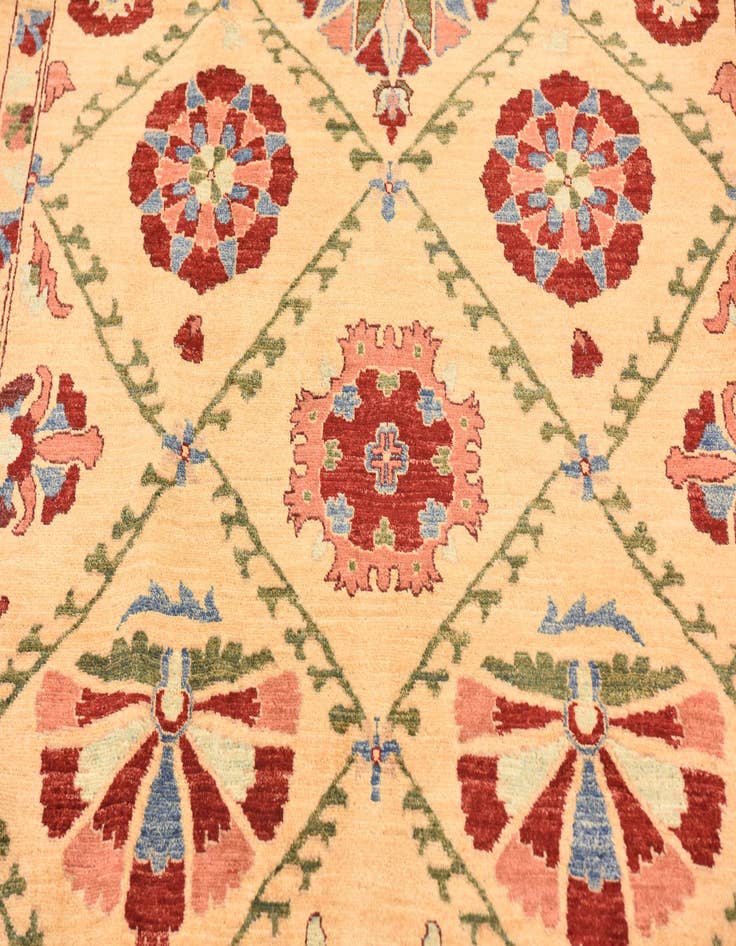 Detail image of  7' x 9' 7  Hand Knotted Ariana Ziegler Oriental Rug