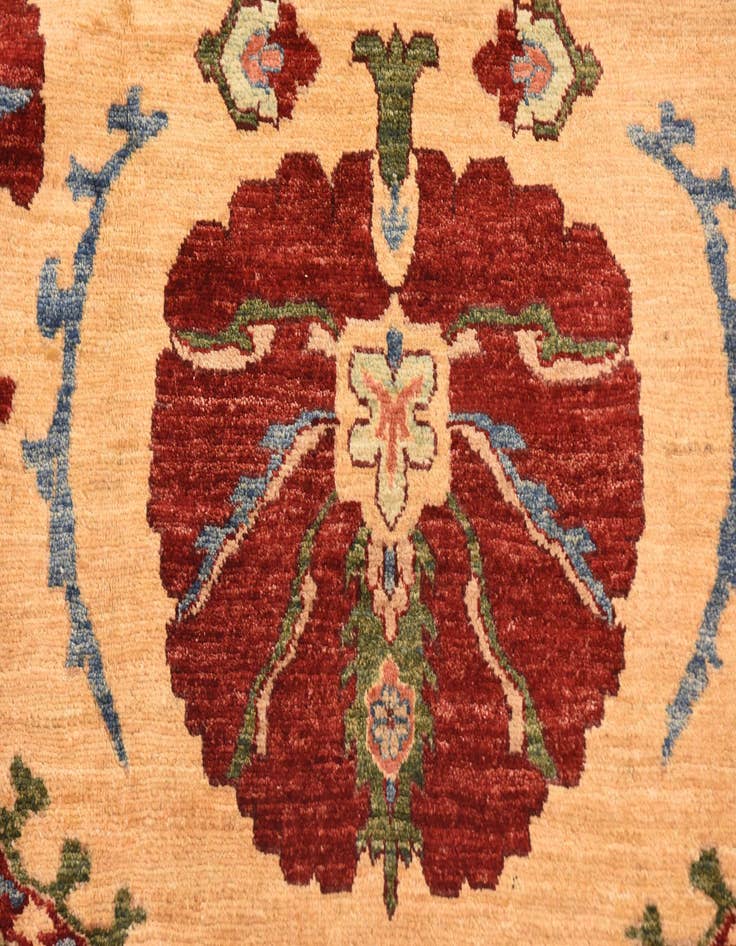 Detail image of  7' x 9' 7  Hand Knotted Ariana Ziegler Oriental Rug