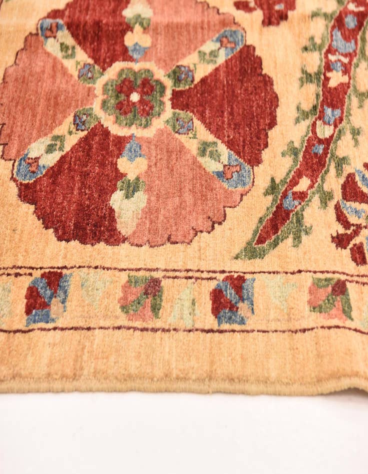 Detail image of  7' x 9' 7  Hand Knotted Ariana Ziegler Oriental Rug