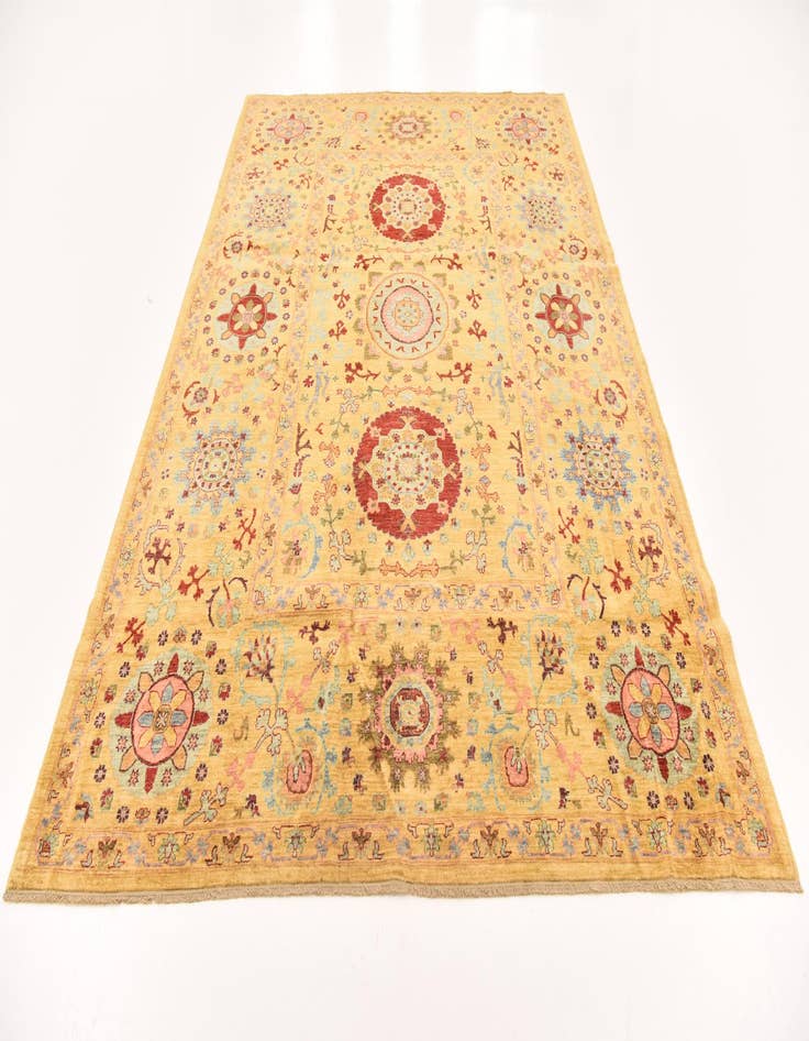 Detail image of  6' 6 x 9' 6  Hand Knotted Ariana Ziegler Oriental Rug