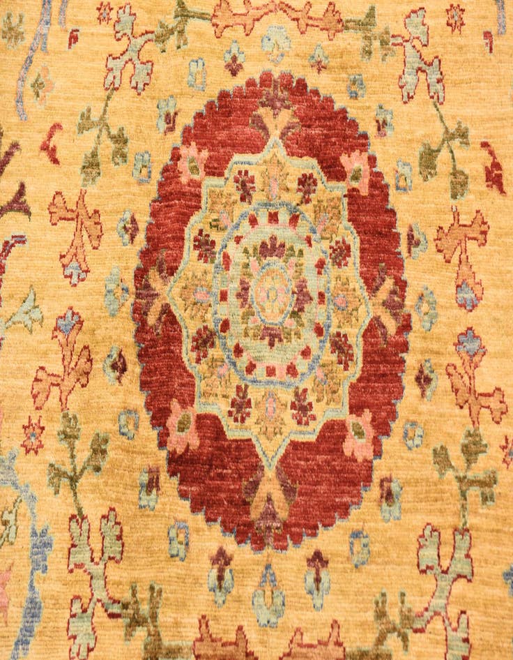 Detail image of  6' 6 x 9' 6  Hand Knotted Ariana Ziegler Oriental Rug