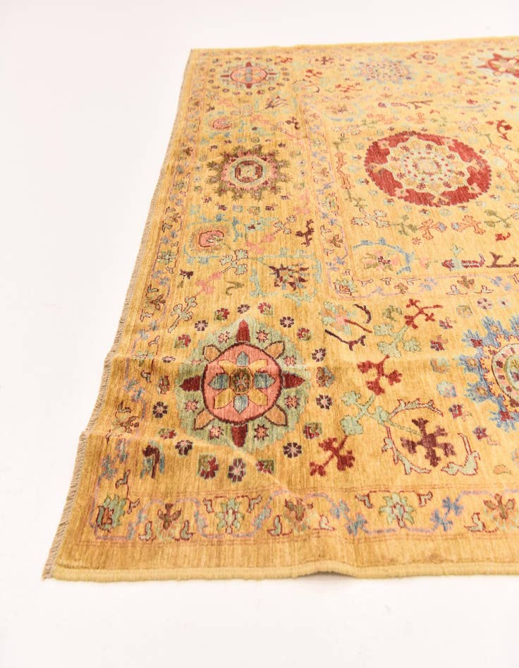 Detail image of  6' 6 x 9' 6  Hand Knotted Ariana Ziegler Oriental Rug