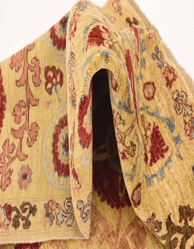 Detail image of  5' 9 x 8'  Hand Knotted Ariana Ziegler Oriental Rug