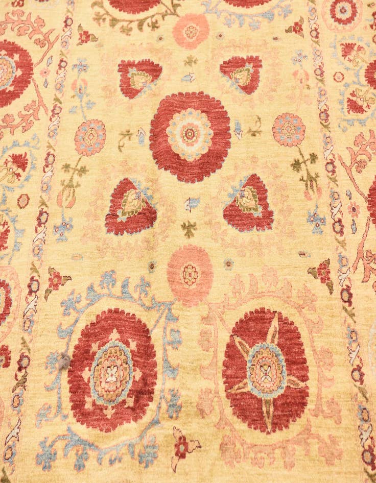 Detail image of  5' 9 x 8'  Hand Knotted Ariana Ziegler Oriental Rug