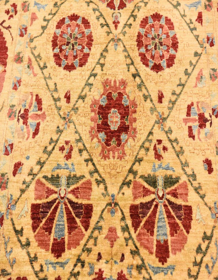 Detail image of  5' 8 x 8'  Hand Knotted Ariana Ziegler Oriental Rug
