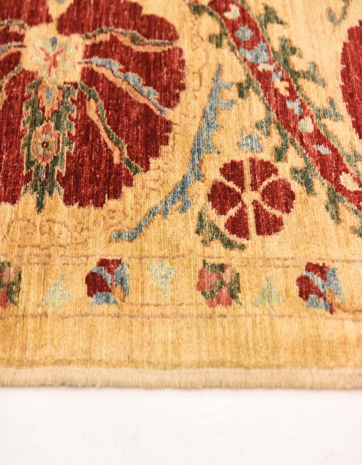 Detail image of  5' 8 x 8'  Hand Knotted Ariana Ziegler Oriental Rug