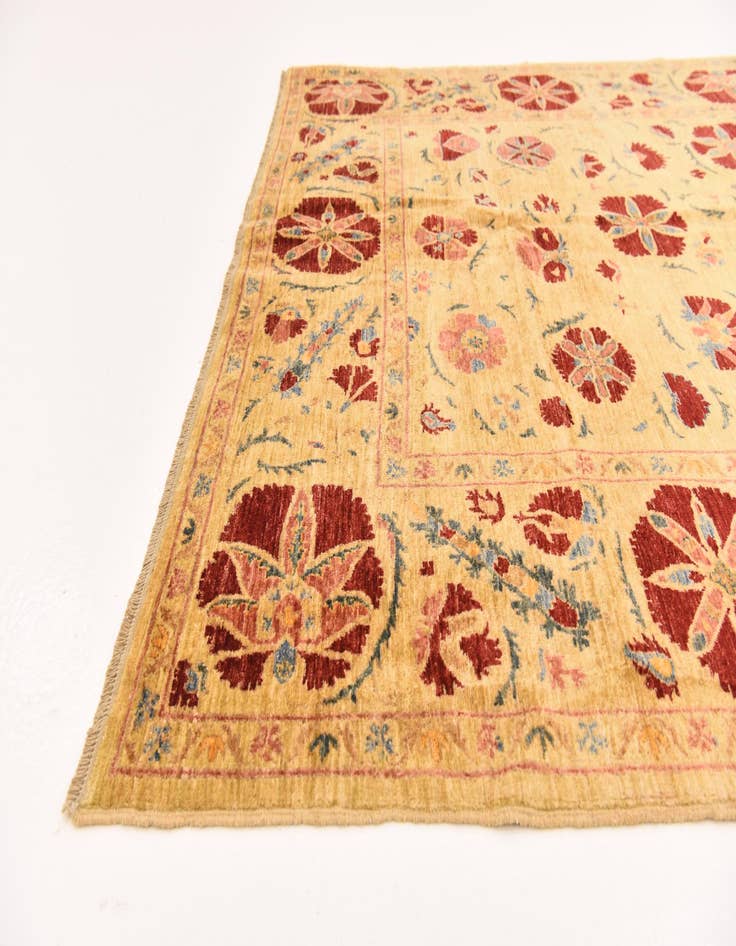 Detail image of  5' 3 x 7' 10  Hand Knotted Ariana Ziegler Oriental Rug