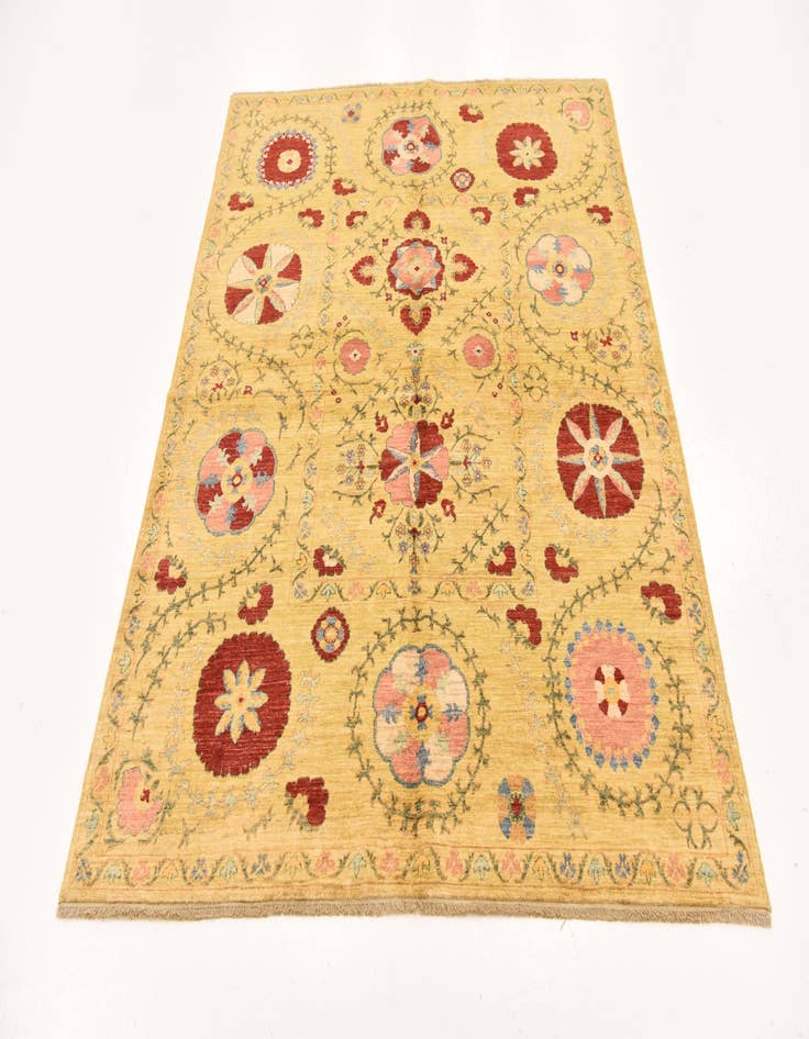 Detail image of  5' 1 x 6' 4  Hand Knotted Ariana Ziegler Oriental Rug