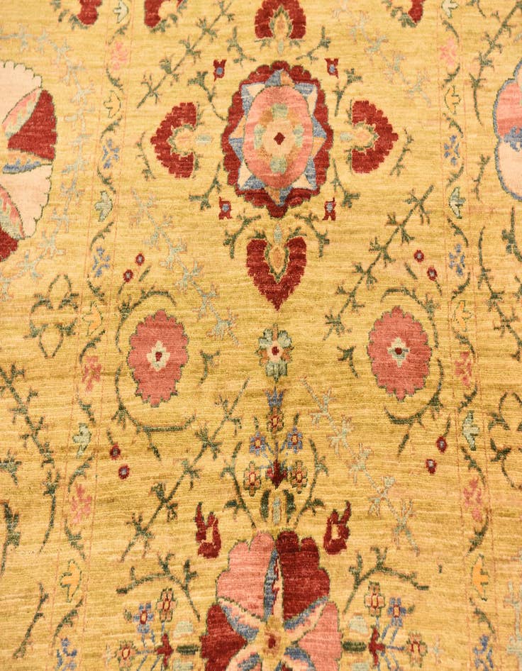 Detail image of  5' 1 x 6' 4  Hand Knotted Ariana Ziegler Oriental Rug