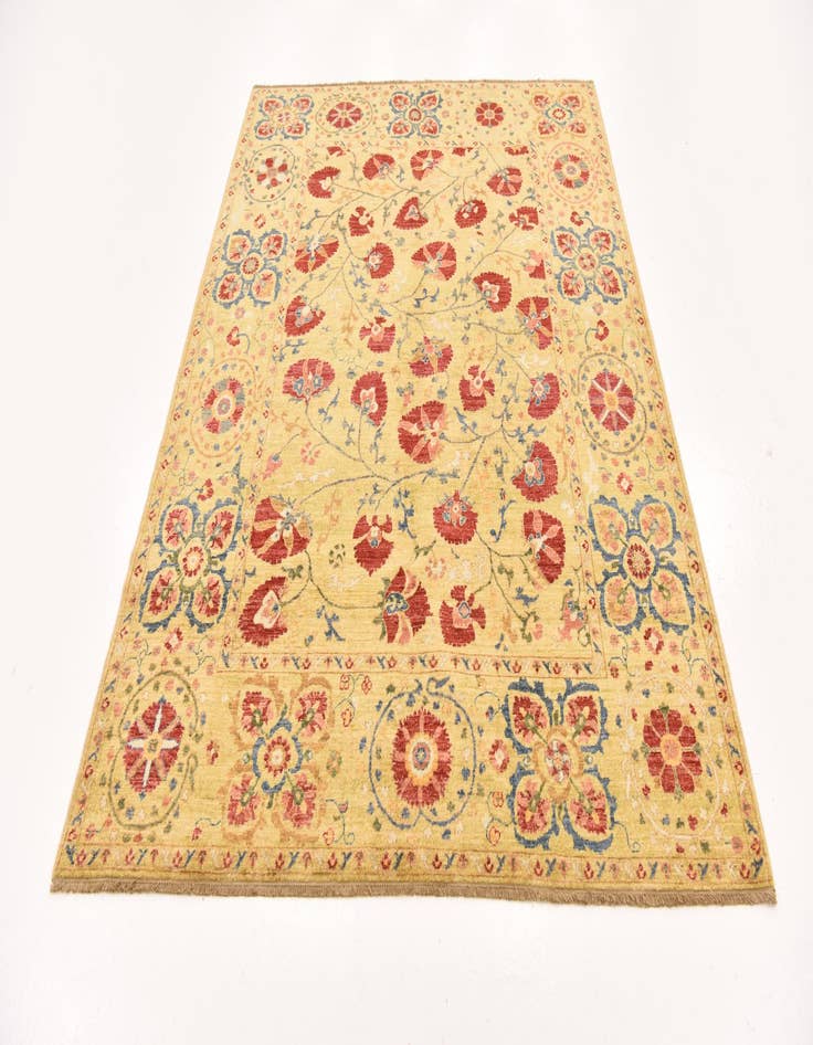 Detail image of  5' 2 x 6' 11  Hand Knotted Ariana Ziegler Oriental Rug