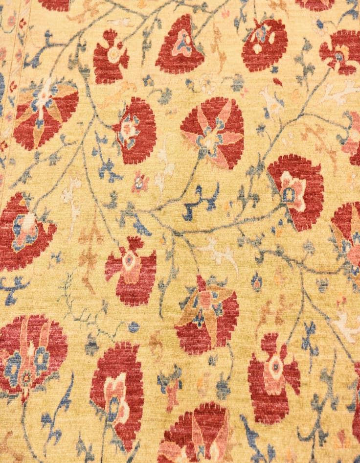 Detail image of  5' 2 x 6' 11  Hand Knotted Ariana Ziegler Oriental Rug
