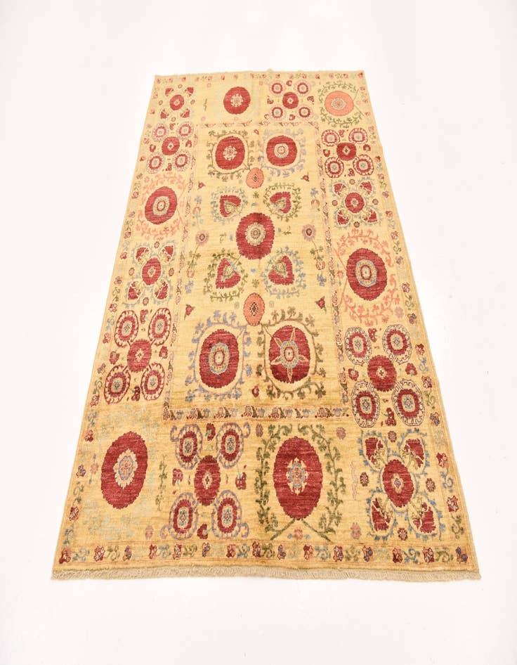 Detail image of  5' x 6' 9  Hand Knotted Ariana Ziegler Oriental Rug