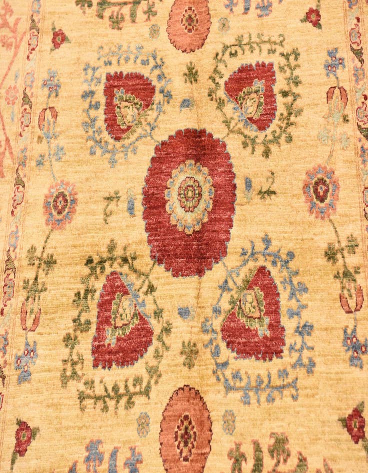 Detail image of  5' x 6' 9  Hand Knotted Ariana Ziegler Oriental Rug