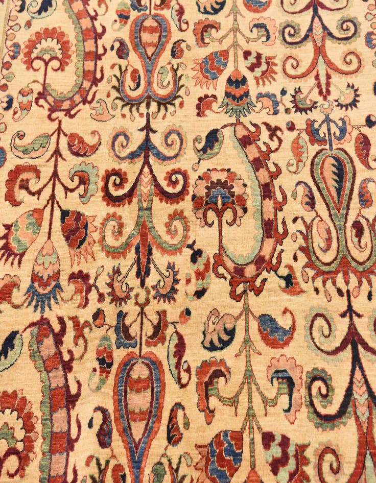 Detail image of  6' 3 x 8' 4  Hand Knotted Ariana Ziegler Oriental Rug