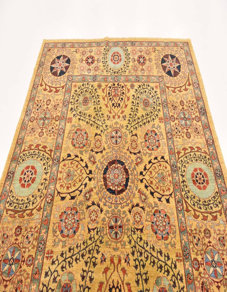 Detail image of  6' 7 x 8' 8  Hand Knotted Ariana Ziegler Oriental Rug