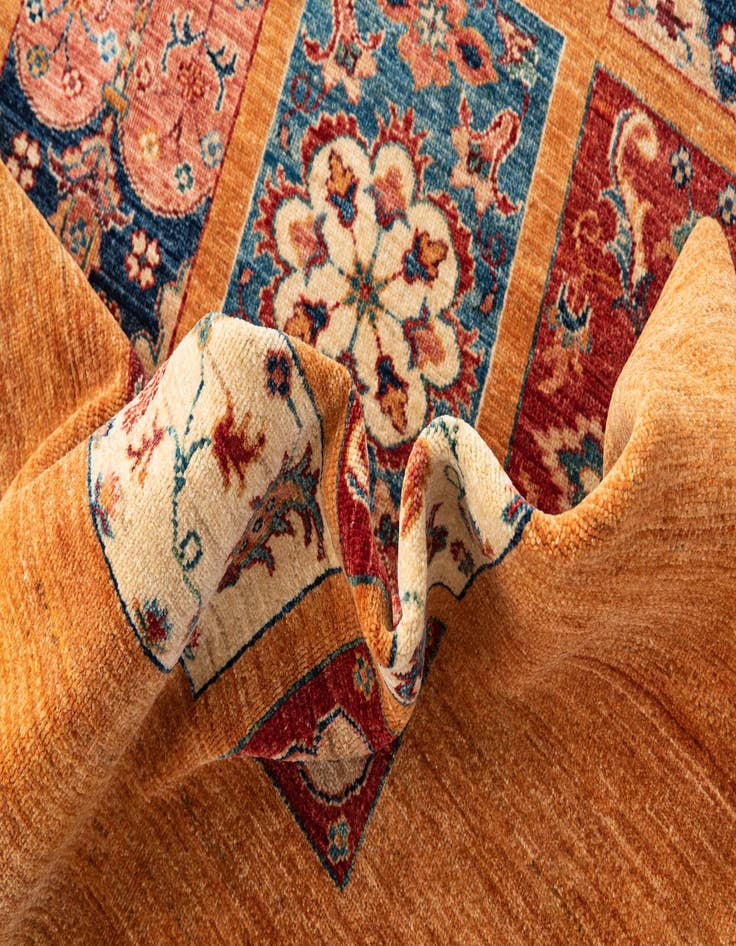 Detail image of  6' 10 x 10' 3  Hand Knotted Ariana Ziegler Oriental Rug