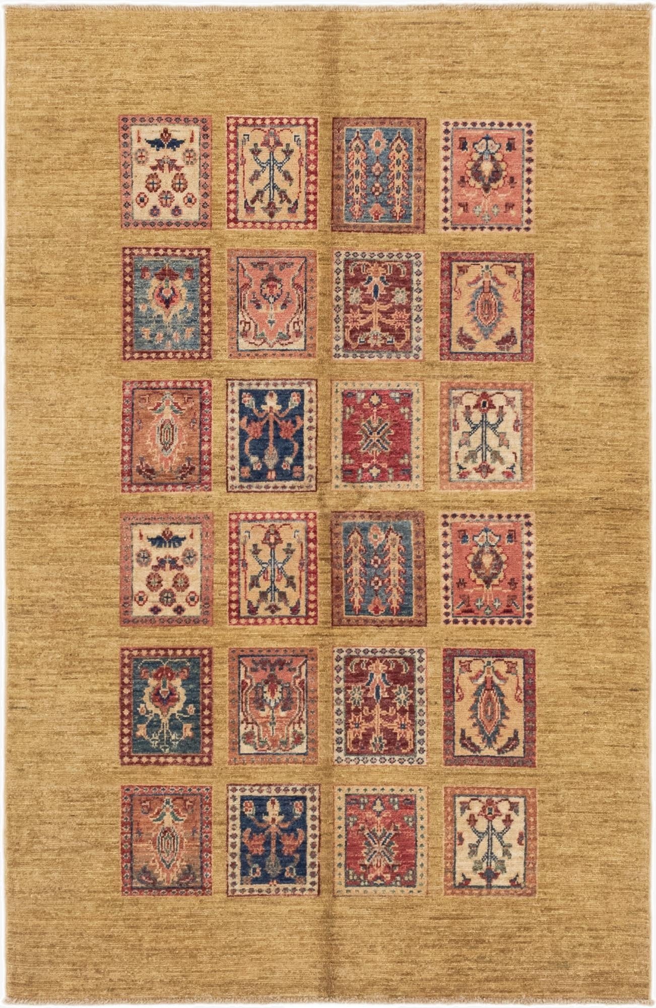  4' x 6' 2  Hand Knotted Ariana Ziegler Rug