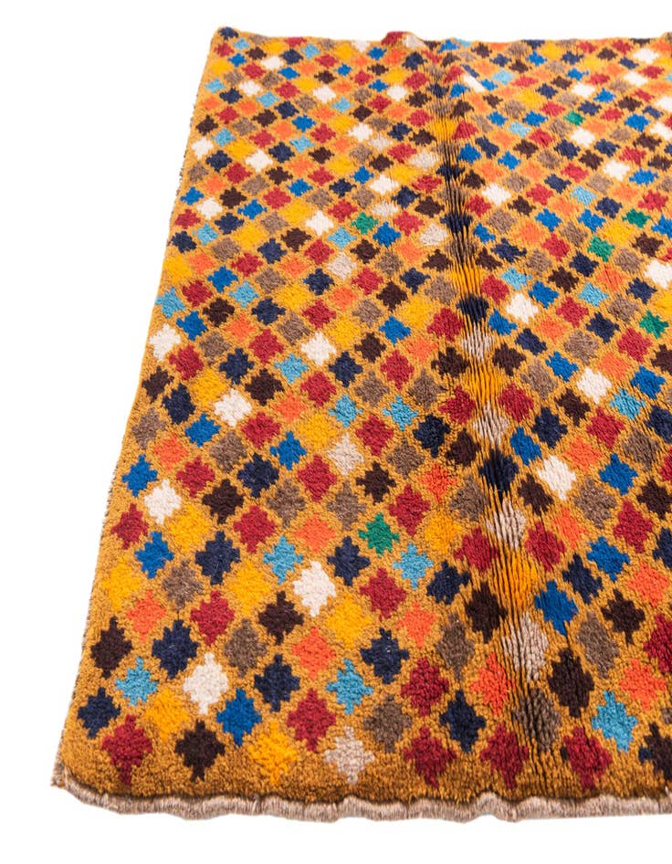 Detail image of  3' x 4' 7  Hand Knotted Balouch Wool Rug