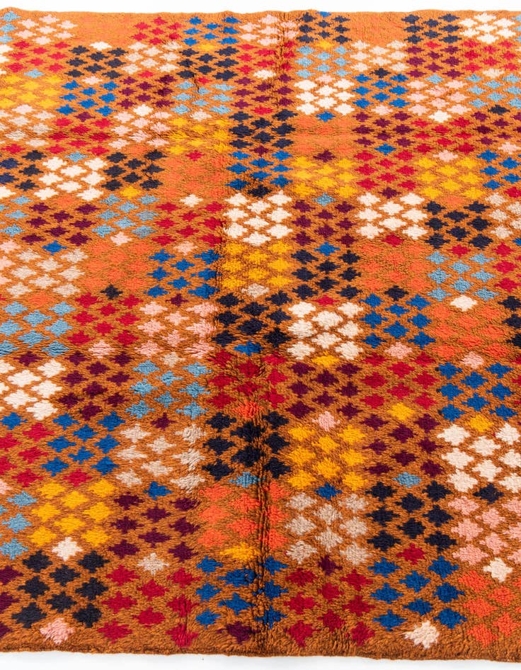 Detail image of  5' 3 x 6' 5  Hand Knotted Balouch Wool Rug