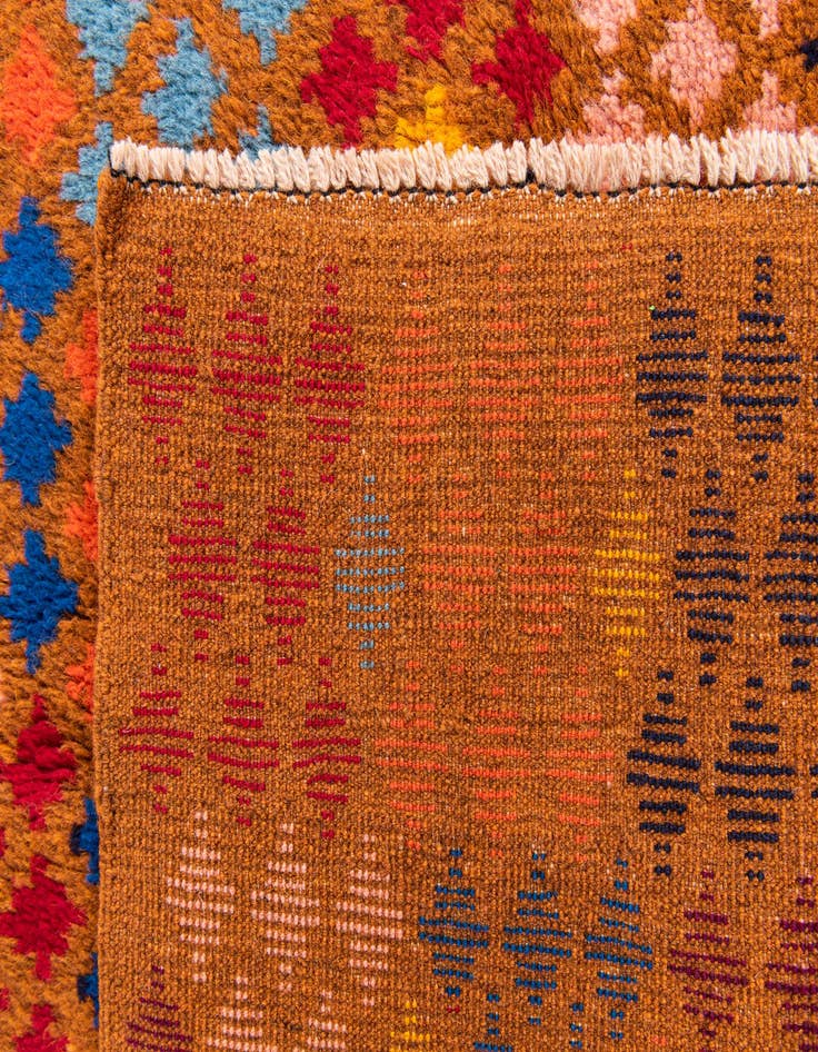 Detail image of  5' 3 x 6' 5  Hand Knotted Balouch Wool Rug