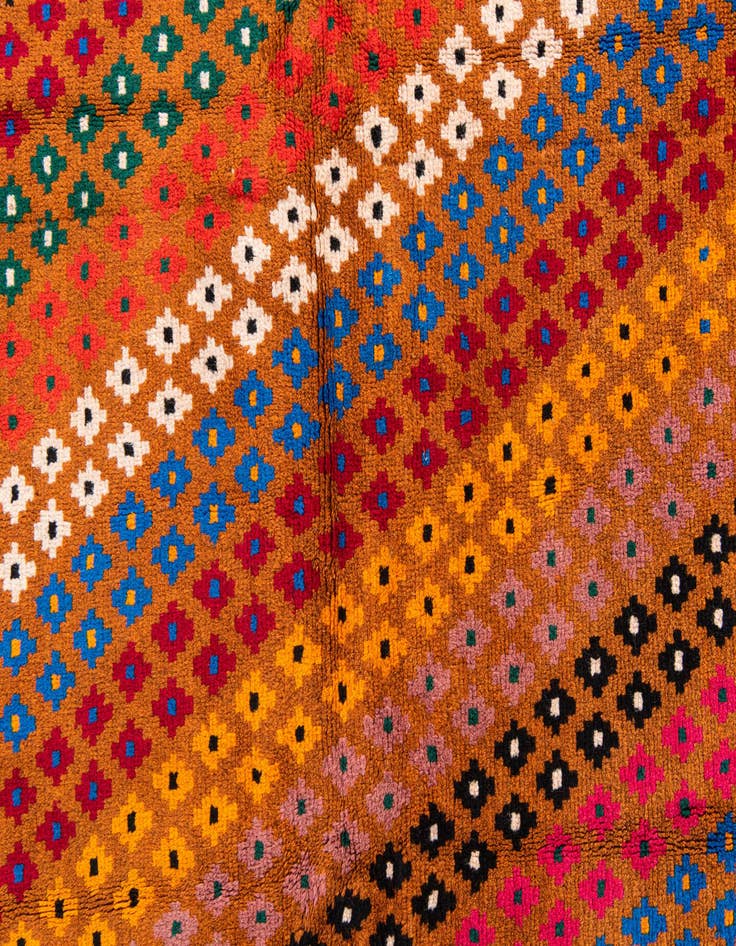 Detail image of  5' 1 x 6' 7  Hand Knotted Balouch Wool Rug