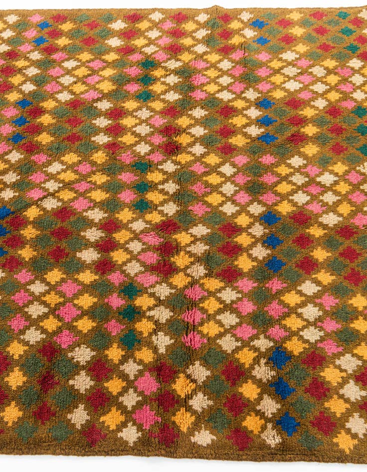 Detail image of  5' x 6' 10  Hand Knotted Balouch Wool Rug