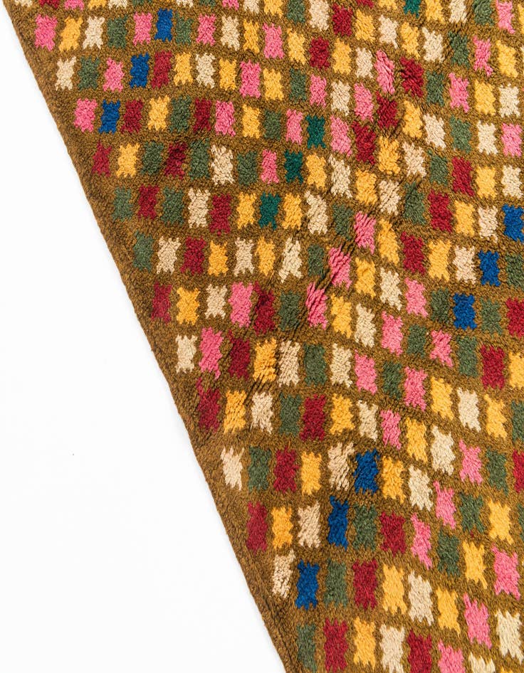 Detail image of  5' x 6' 10  Hand Knotted Balouch Wool Rug