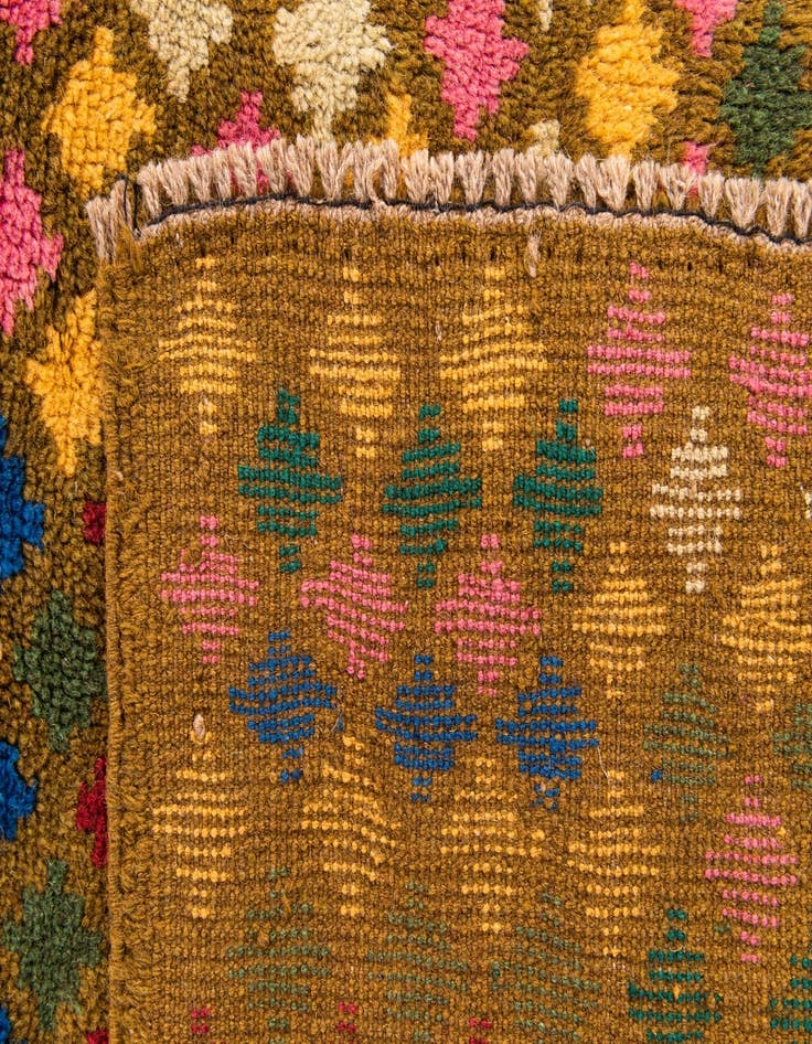 Detail image of  5' x 6' 10  Hand Knotted Balouch Wool Rug