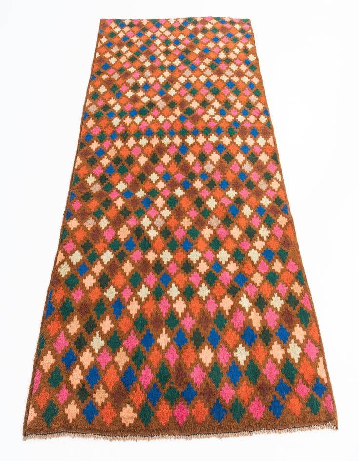 Detail image of  4' 7 x 6' 10  Hand Knotted Balouch Wool Rug