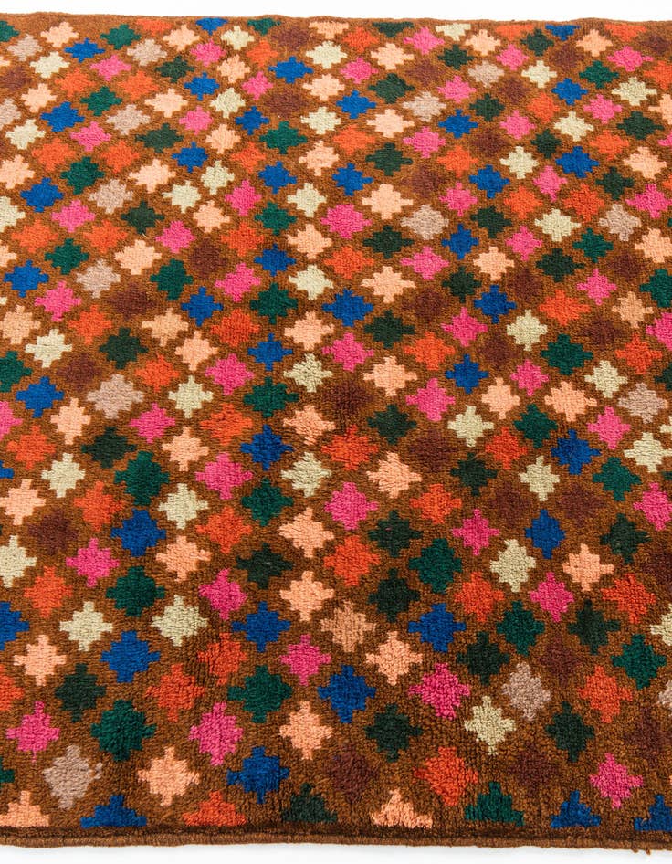 Detail image of  4' 7 x 6' 10  Hand Knotted Balouch Wool Rug