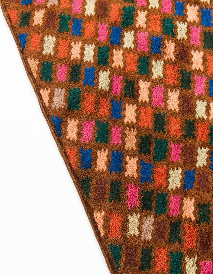 Detail image of  4' 7 x 6' 10  Hand Knotted Balouch Wool Rug