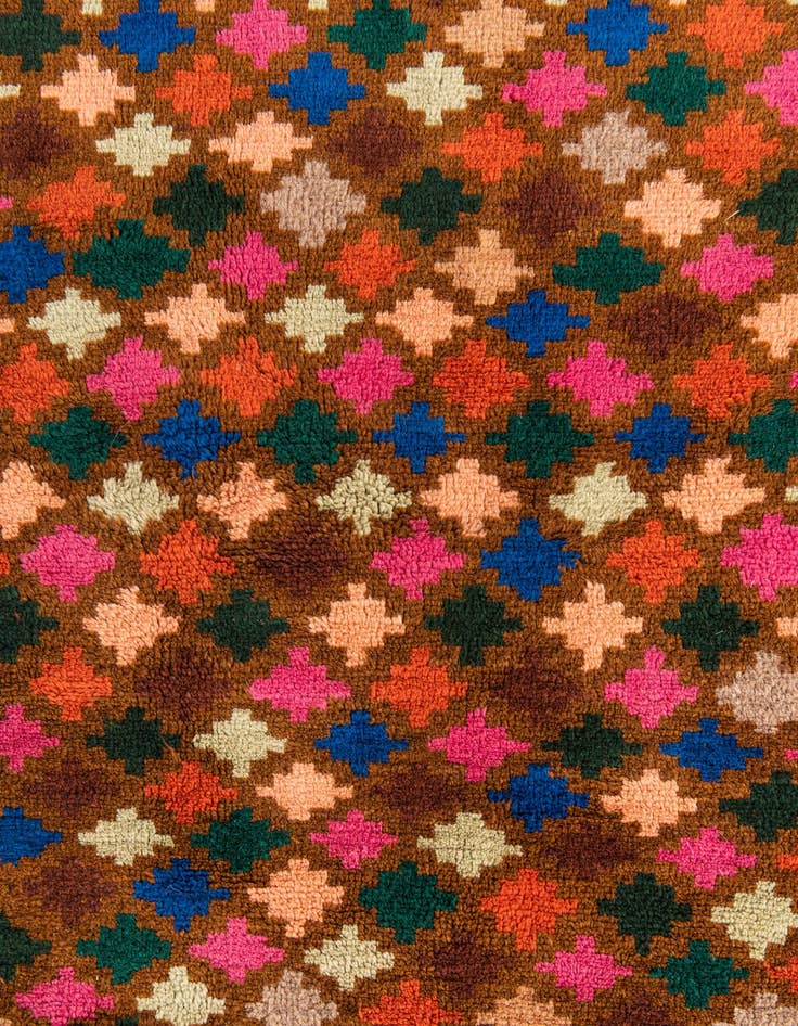 Detail image of  4' 7 x 6' 10  Hand Knotted Balouch Wool Rug