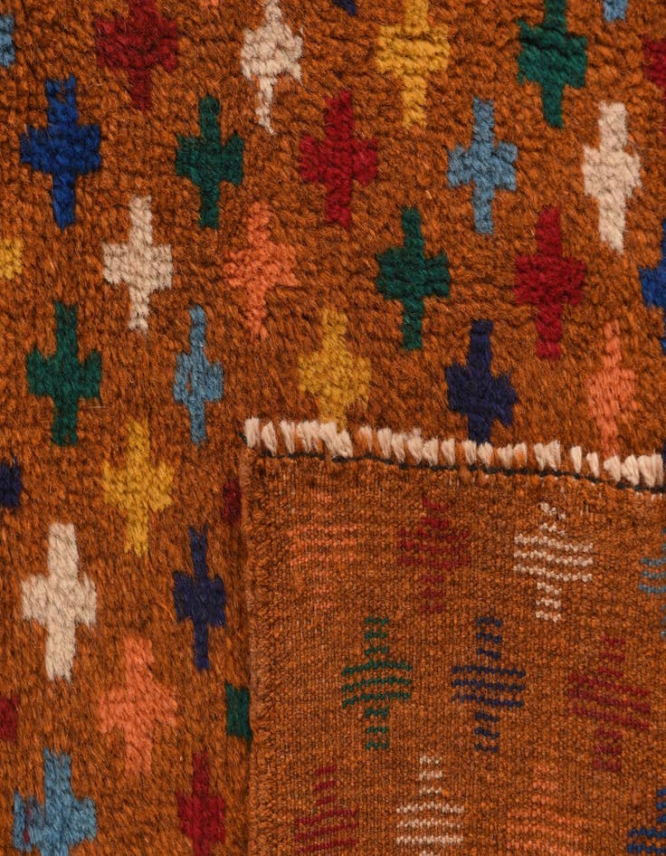 Detail image of  6' 8 x 9' 7  Hand Knotted Balouch Wool Rug
