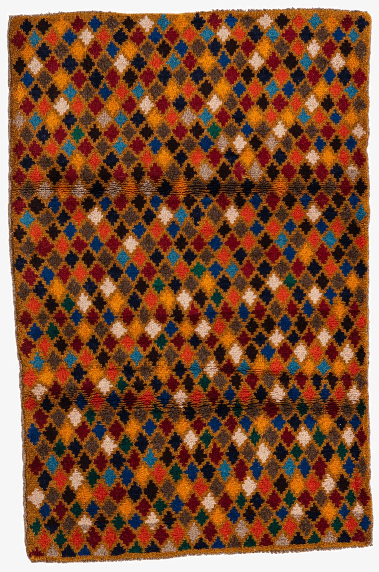  3' x 4' 7  Hand Knotted Balouch Wool Rug