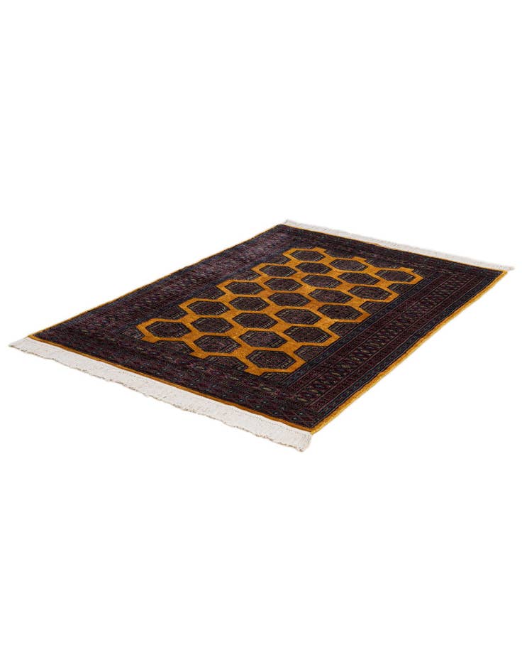 Detail image of  4' x 5' 9  Hand Knotted Bokhara Oriental Wool Rug