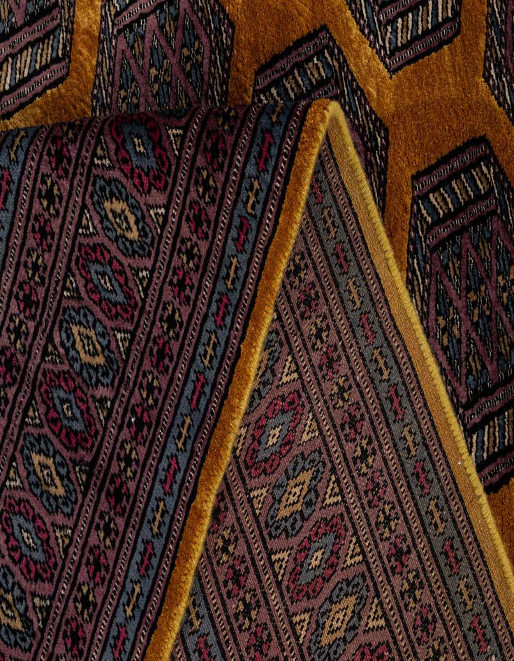 Detail image of  4' x 5' 9  Hand Knotted Bokhara Oriental Wool Rug
