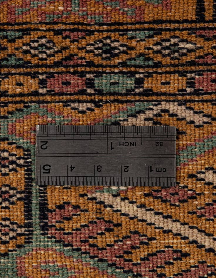 Detail image of  3' 2 x 4' 11  Hand Knotted Bokhara Oriental Wool Rug