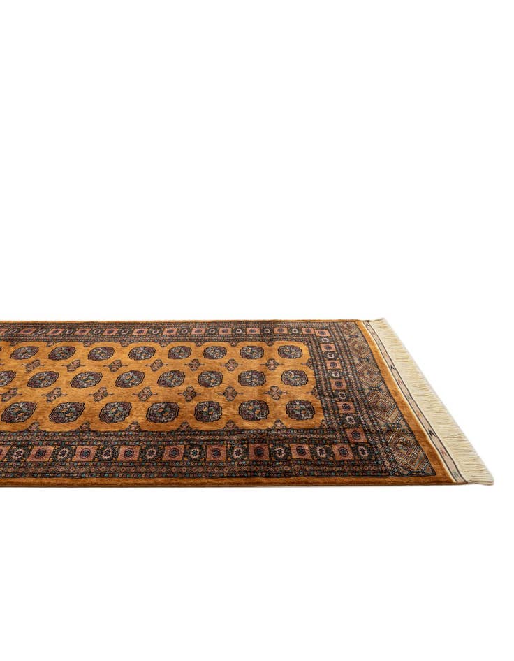 Detail image of  4' 6 x 6' 2  Hand Knotted Bokhara Wool Rug