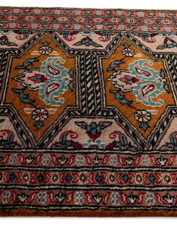 Detail image of  2' 1 x 3' 6  Hand Knotted Bokhara Oriental Wool Rug