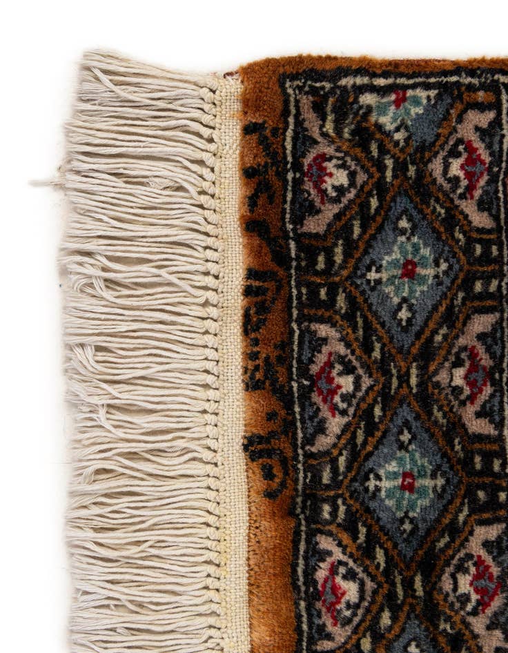 Detail image of  2' 1 x 3' 6  Hand Knotted Bokhara Oriental Wool Rug