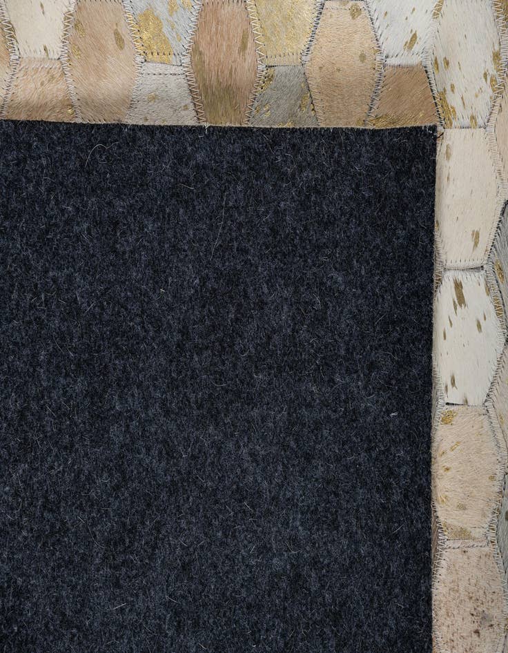 Detail image of  5' 2 x 8' Cowhide Leather Rug