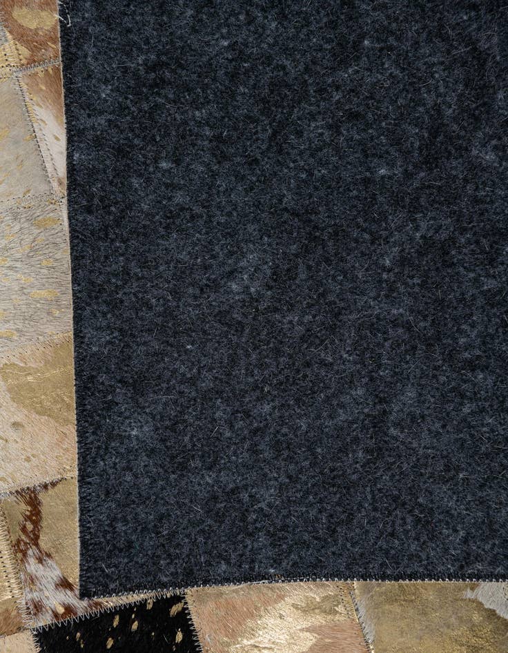 Detail image of  5' 1 x 8' Cowhide Leather Rug