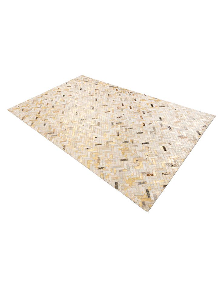 Detail image of  5' x 8' 2 Cowhide Leather Rug