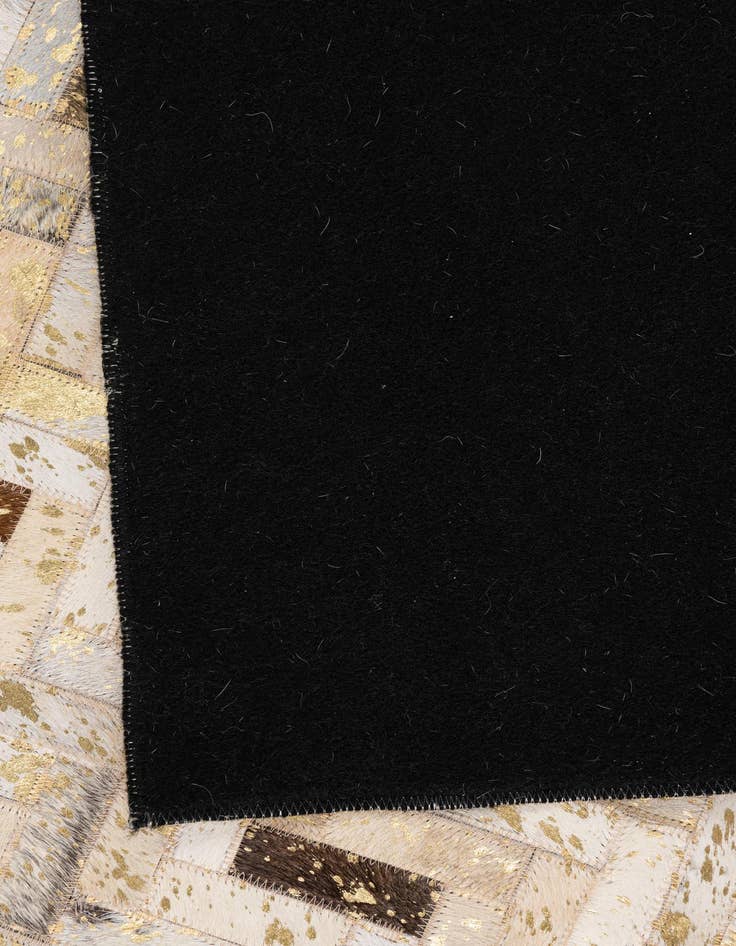 Detail image of  5' x 8' 2 Cowhide Leather Rug