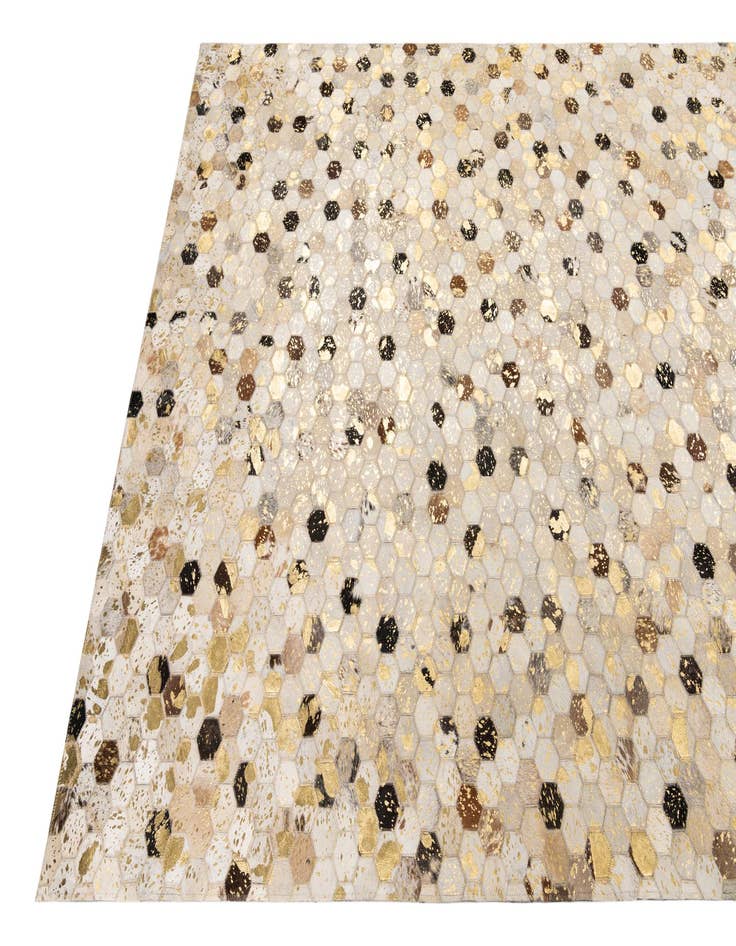 Detail image of  5' x 8' Cowhide Leather Rug